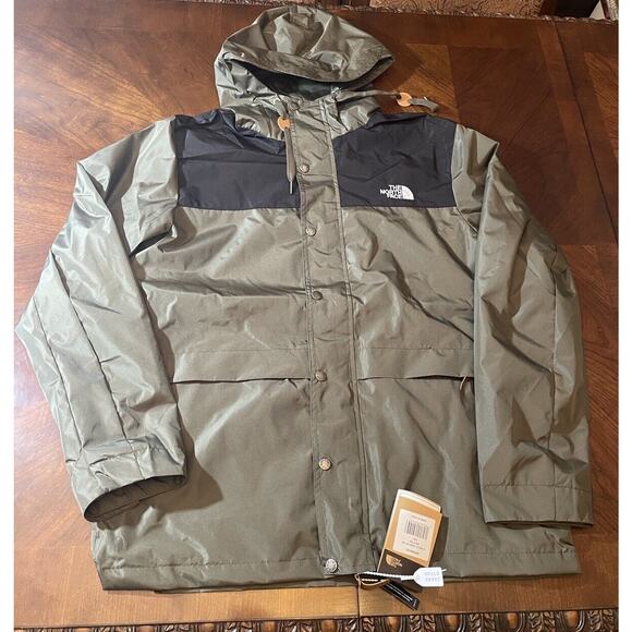 The North Face Mens Fit Us XL Windbreaker Jacket Zip Button